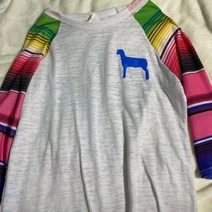 Multi color show lamb shirt